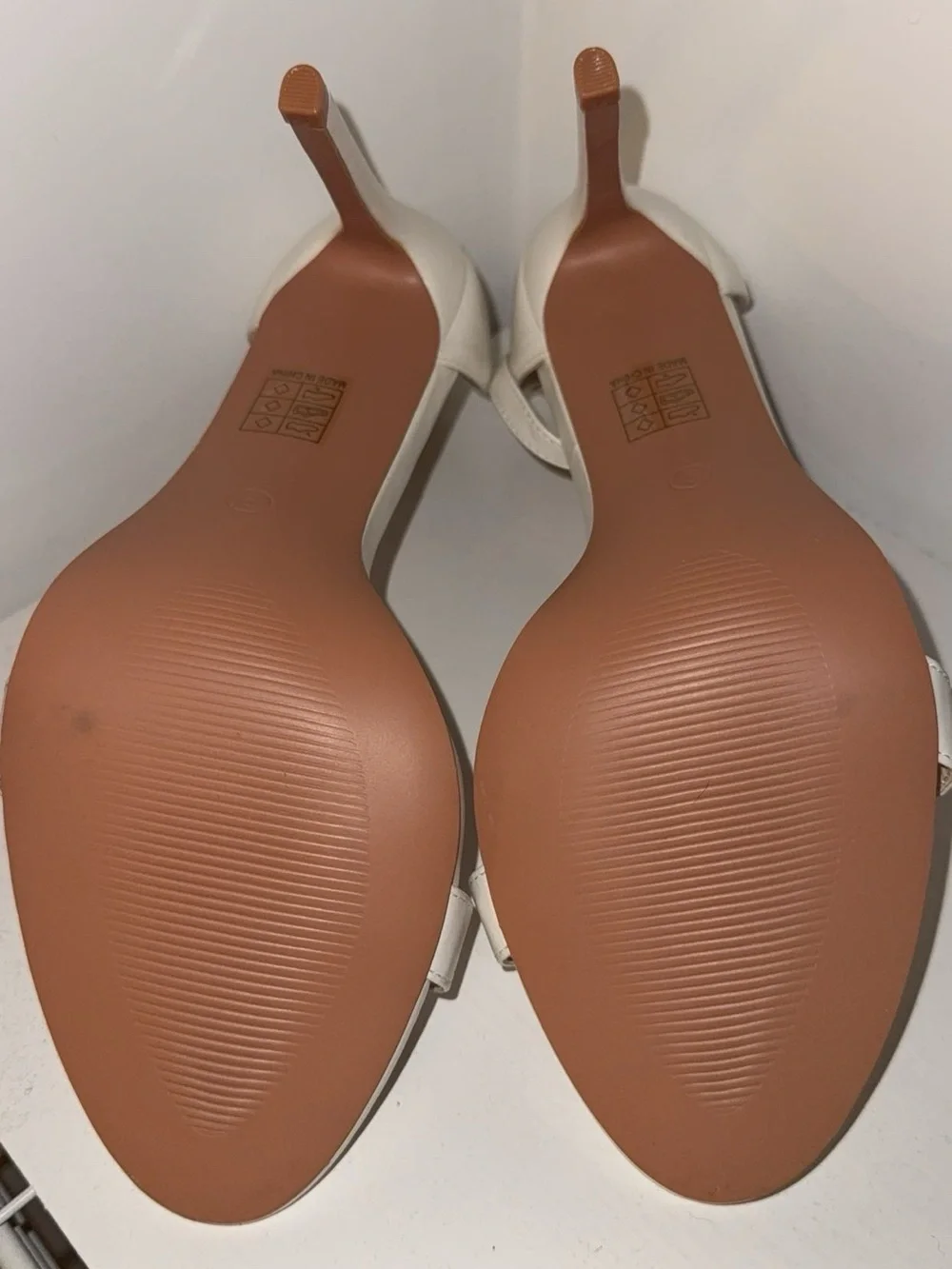 PrettyLittleThing Cream Ankle-Strap Heeled Sandals